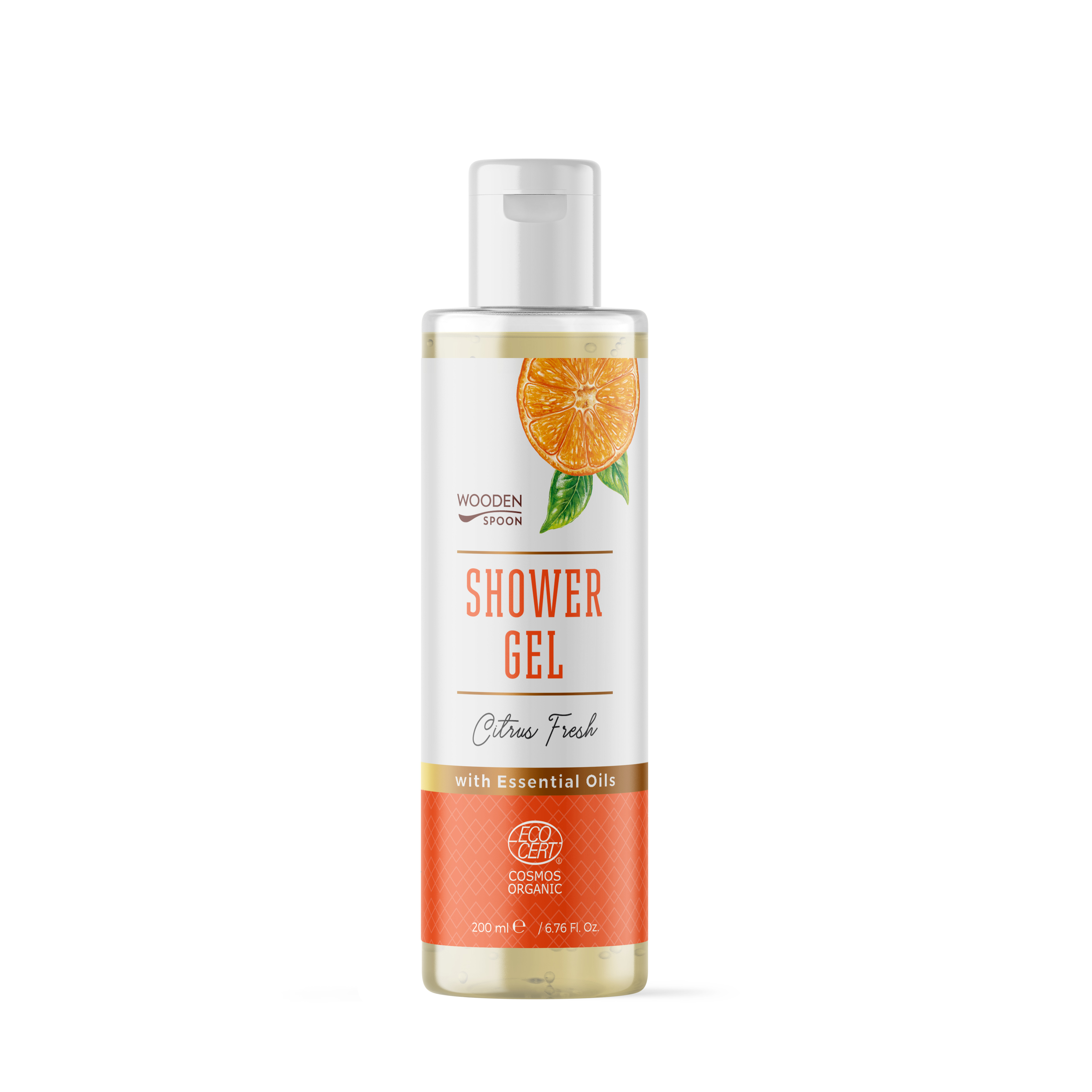 Gel de dus cu Citronella Citrus Fresh, 200 ml, Wooden Spoon