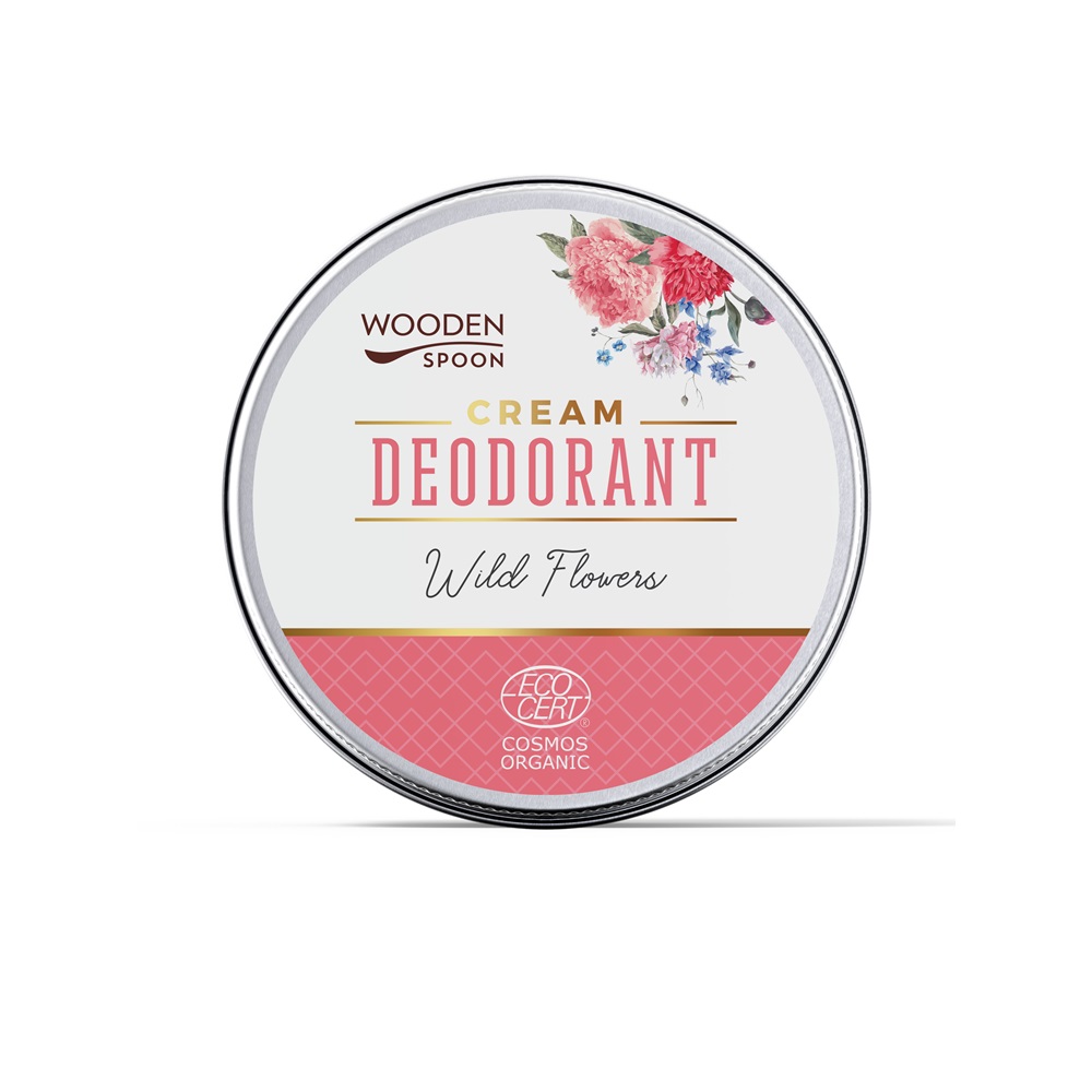 Deodorant crema Wild Flowers, 60 ml, Wooden Spoon