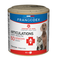 Supliment pentru sanatatea articulatiilor la caini si pisici, 60 tablete, Francodex