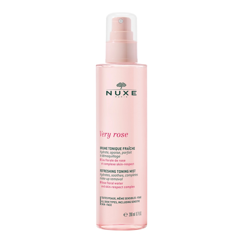 Toner pentru toate tipurile de ten Very Rose, 200 ml, Nuxe