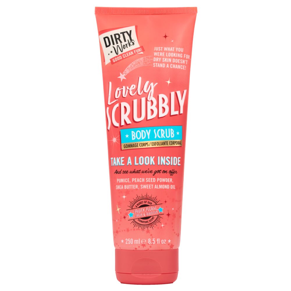 Gel de dus exfoliant Lovely Scrubbly, 250 ml, Dirty Works