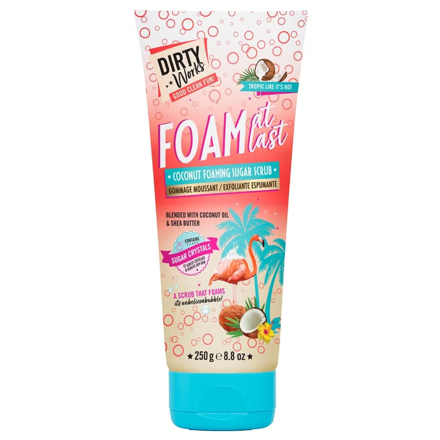 Exfoliant de corp Foam At Last Coconut, 250 d, Dirty Works