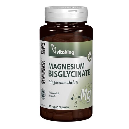 Bisglicinat de magneziu, 90 capsule, Vitaking