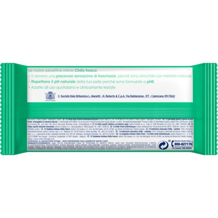 Servetele pentru igiena intima, Fresh, 12 bucati, Chilly 694651