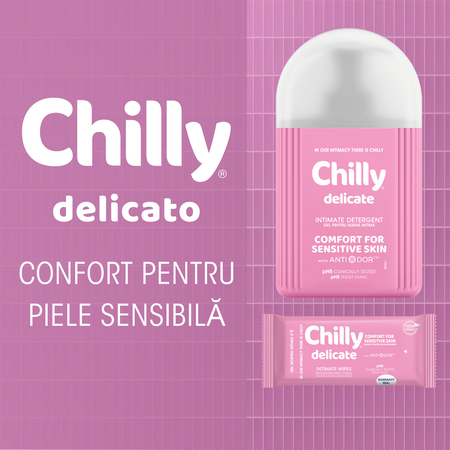 Servetele pentru igiena intima, Delicate, 12 bucati, Chilly 694648