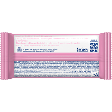 Servetele pentru igiena intima Delicate, 12 bucati, Chilly 753330