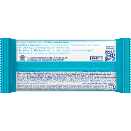 Servetele pentru igiena intima Protect, 12 bucati, Chilly 753335