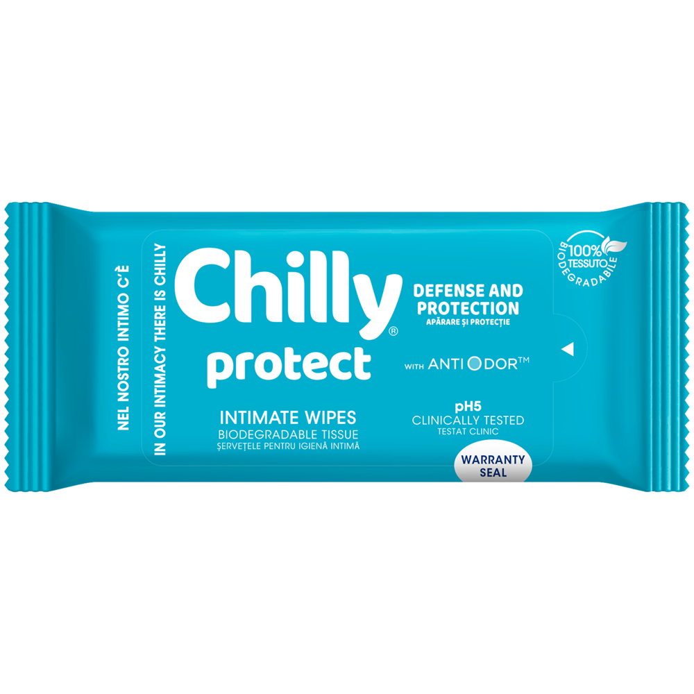 Servetele pentru igiena intima, Protect, 12 bucati, Chilly