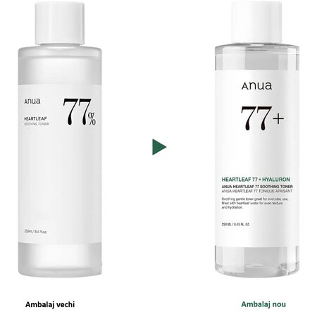 Toner de fata calmant Heartleaf, 250 ml, Anua 700517