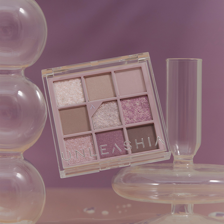 Paleta de farduri pentru ochi Nuanta N4 All of Lavender Fog Glitterpedia, 6.2 g, Unleashia 589543