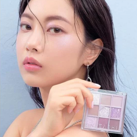 Paleta de farduri pentru ochi Nuanta N4 All of Lavender Fog Glitterpedia, 6.2 g, Unleashia 589542