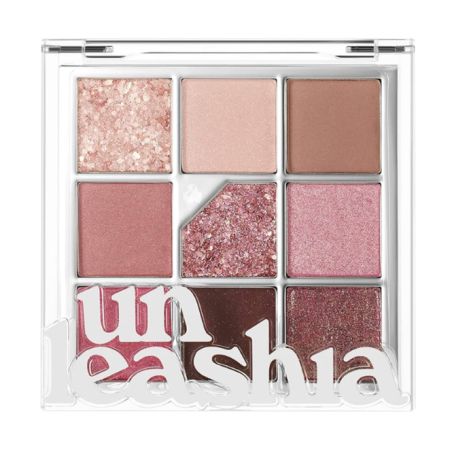 Paleta de farduri pentru ochi Nuanta N5 All of Dusty Rose Glitterpedia, 6.2 g, Unleashia