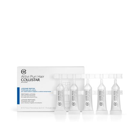 Fiole cu peptide impotriva caderii parului, 15 bucati x 5 ml, Collistar 665357