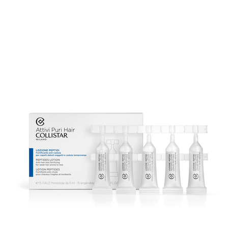 Fiole cu peptide impotriva caderii parului, 15 bucati x 5 ml, Collistar 665357