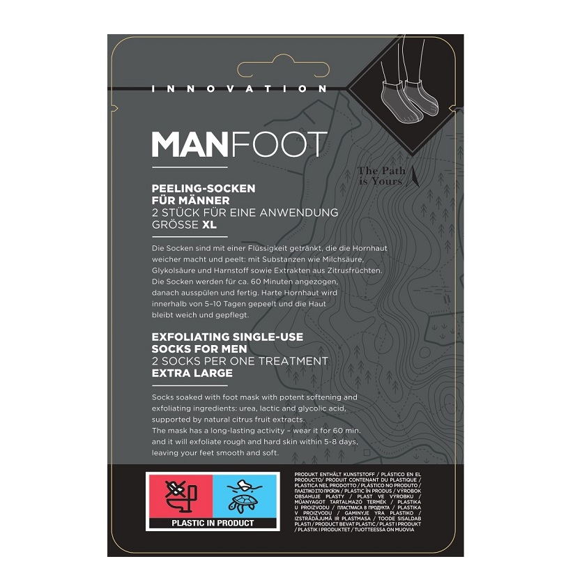 Sosete exfoliante ManFoot, 1 preche, Bielenda