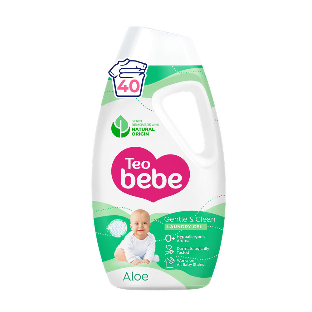 Detergent de rufe Gentle & Clean Aloe, 1.8 l, Teo Bebe