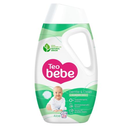 Detergent de rufe Gentle & Clean Aloe, 1.8 l, Teo Bebe