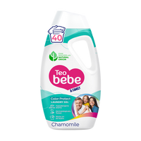 Detergent de rufe Chamomile Family Color Protect, 1800 ml, Teo Bebe