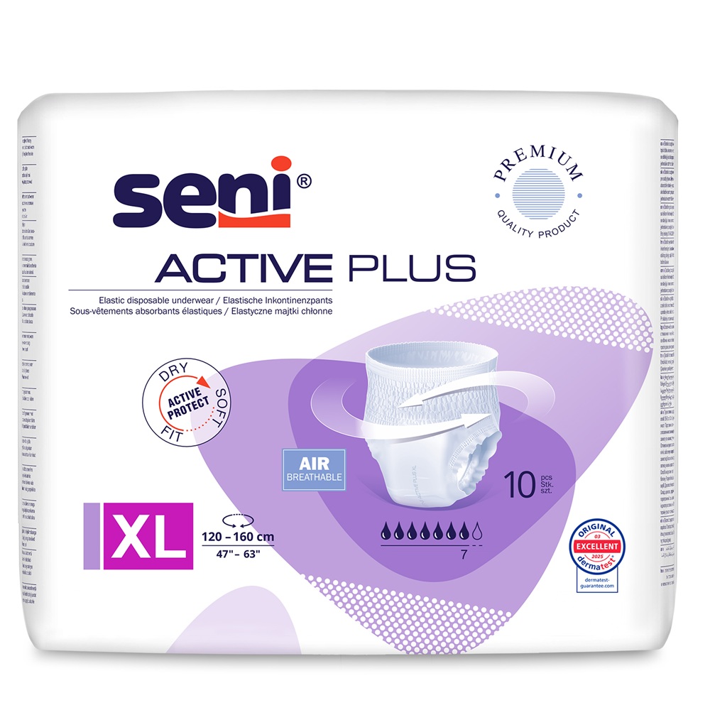 Scutece pentru adulti Active Plus XL, 10 bucati, Seni