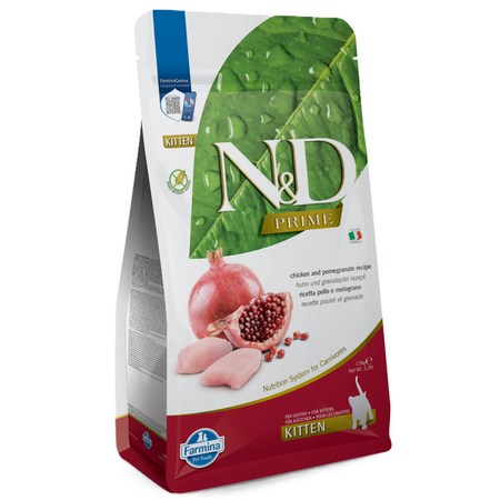 Hrana uscata cu pui si rodie pentru pisici N&D Kitten, 1500 g, Farmina