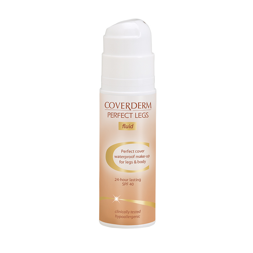 Fond de ten fluid pentru picioare si corp SPF40 Nr.50, 75 ml, Coverderm