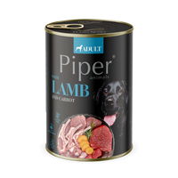 Hrana umeda cu miel si morcovi pentru caini, 400 g, Piper