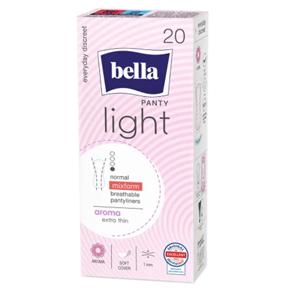 Absorbante zilnice Panty Light, 20 bucati, Bella