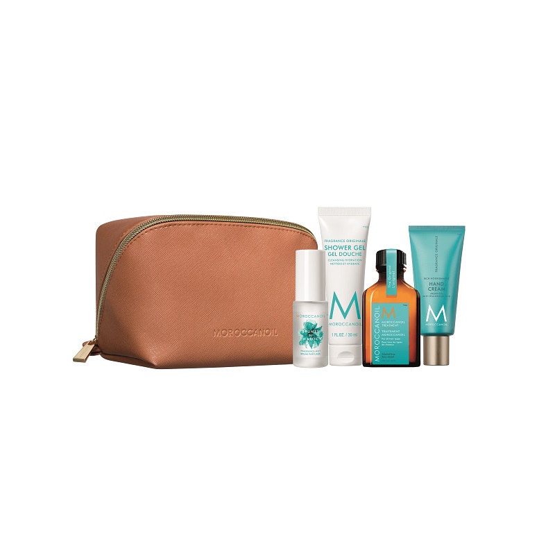 Kit de calatorie pentru par si corp, Moroccanoil