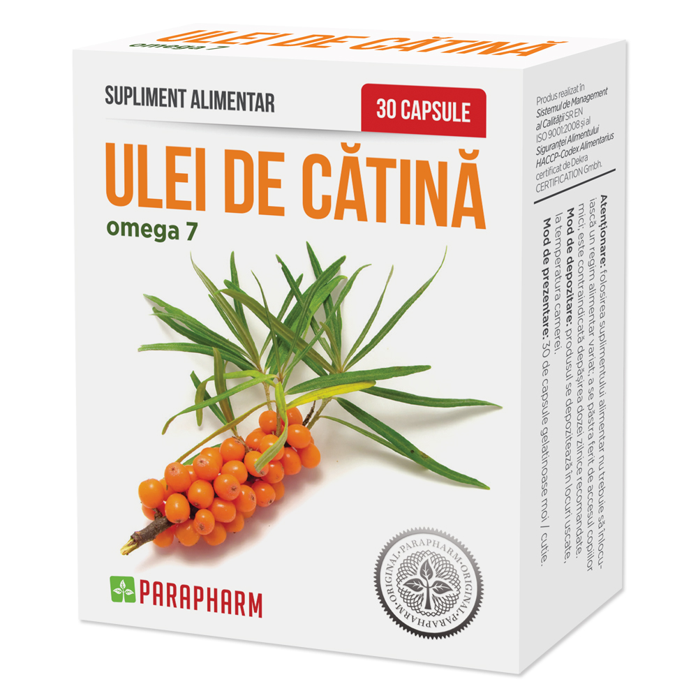 Ulei de Catina Omega 7, 30 capsule, Parapharm