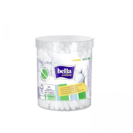 Betisoare igienice pentru urechi, 100 bucati, Bella