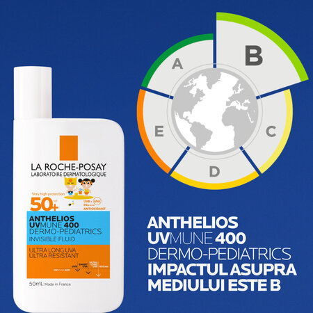 Fluid invizibil cu protectie solara SPF 50+ pentru copii Anthelios UVmune 400 Dermo-Pediatrics, 50 ml, La Roche-Posay 600115