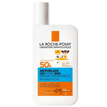 Fluid invizibil cu SPF 50+ pentru piele cu tendință atopică a copiilor Anthelios UVMUNE 400 Dermo-Pediatrics, 50 ml, La Roche-Posay