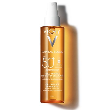 Ulei invizibil cu SPF50+ Cell Protect Capital Soleil, 200 ml, Vichy