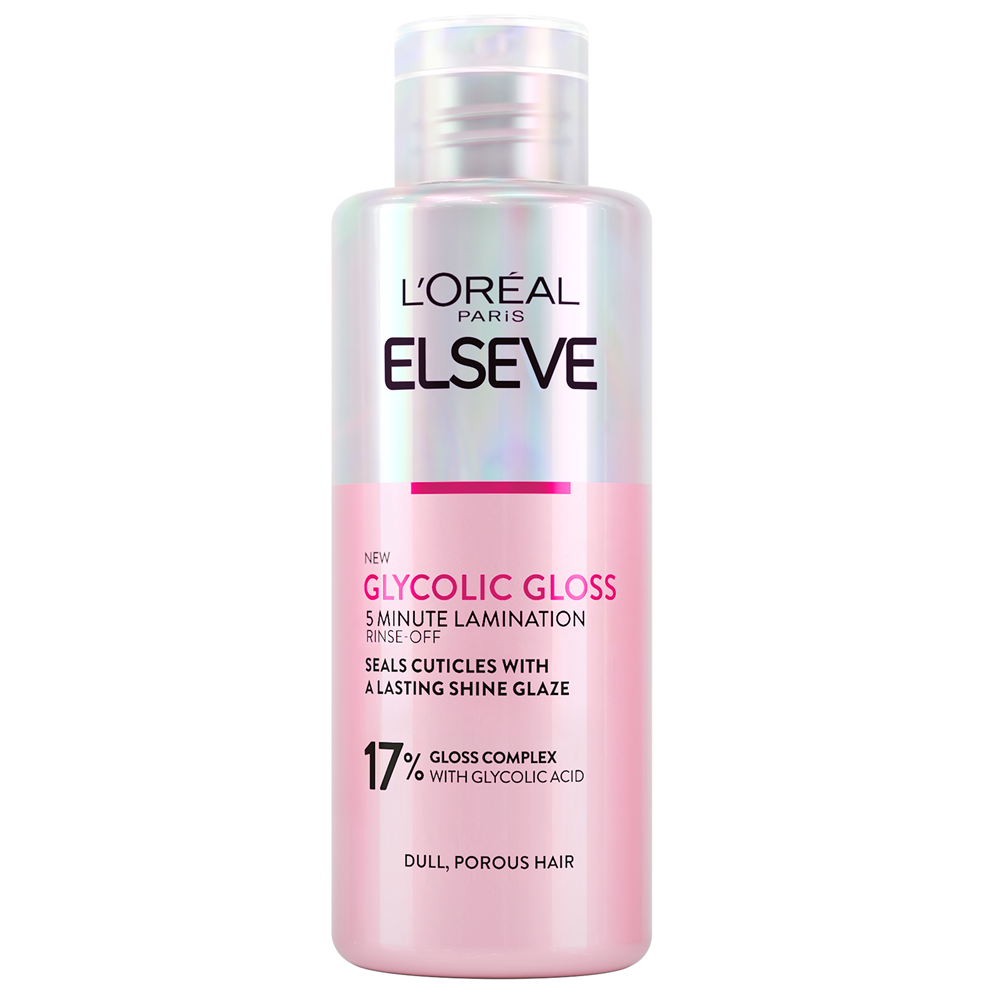 Crema-tratament pentru stralucirea parului cu 17% acid glicolic Glycolic Gloss, 200 ml, Elseve