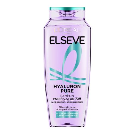 Sampon purificator pentru scalp si radacini grase si lungimi deshidratate Hyaluron Pure, 250 ml