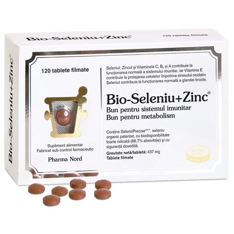 Bio-Seleniu + Zinc, 120 tablete, Pharma Nord