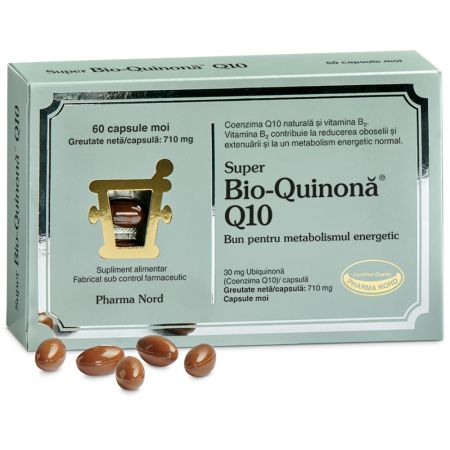 Super Bio-Quinona Q10, 30 mg, 60 capsule, Pharma Nord