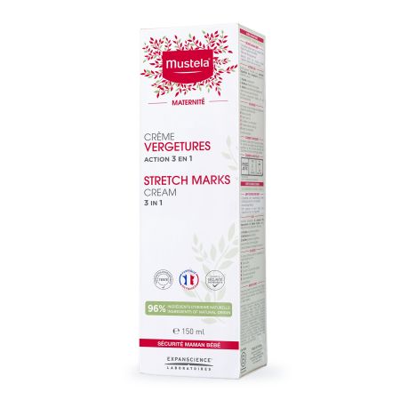 Crema antivergeturi cu actiune 3 in 1 Maternite, 150 ml, Mustela