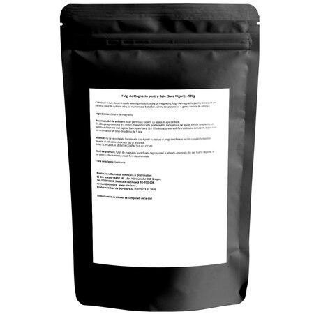Fulgi de magneziu pentru baie, 500 g, Niavis 601548
