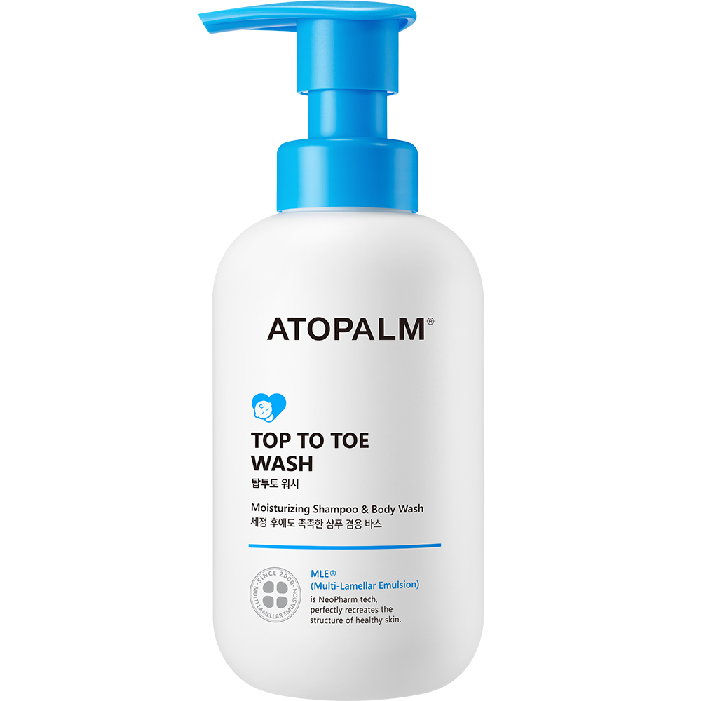 Gel de dus si sampon pentru copii Top to Toe Wash, 300 ml, Atopalm