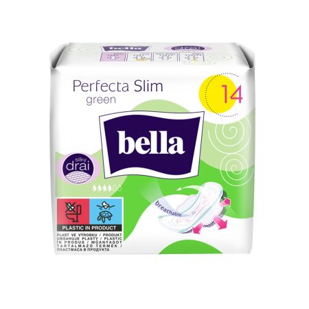 Absorbante Perfecta Ultra Green, 14 bucati, Bella 