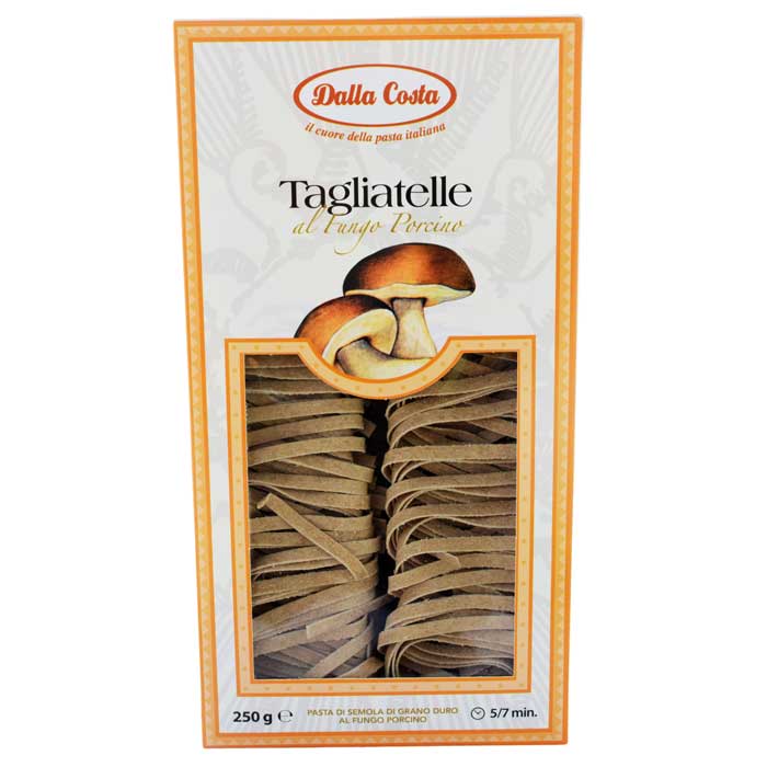 Paste Tagliatelle cu ciuperci porcino, 250 g, Dalla Costa