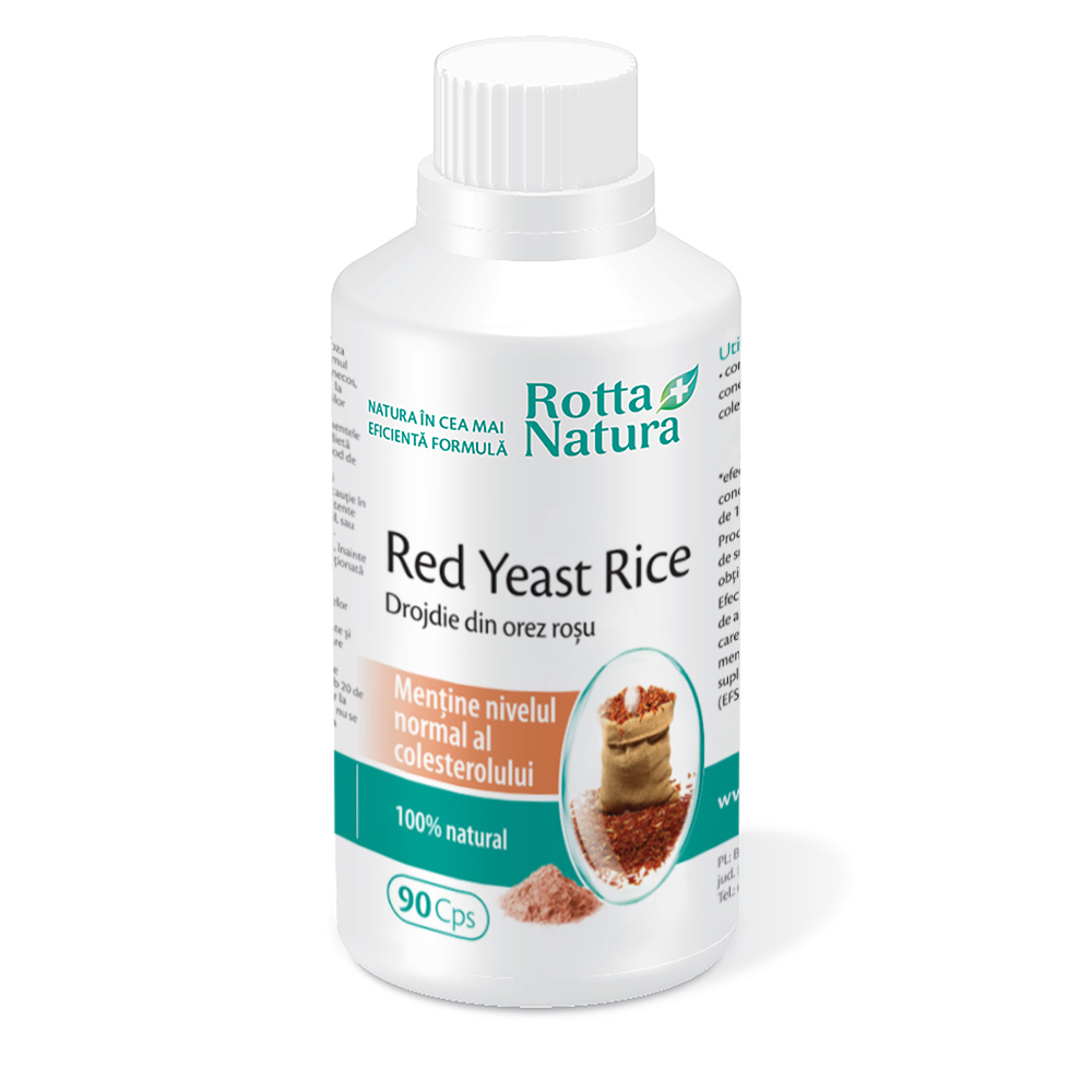 Red Yeast Rice, 90 capsule, Rotta Natura