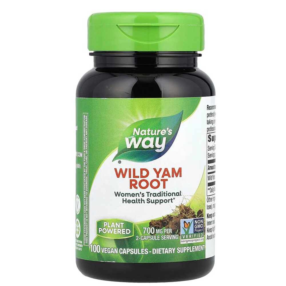 Wild Yam Root Natures Way, 100 capsule, Secom