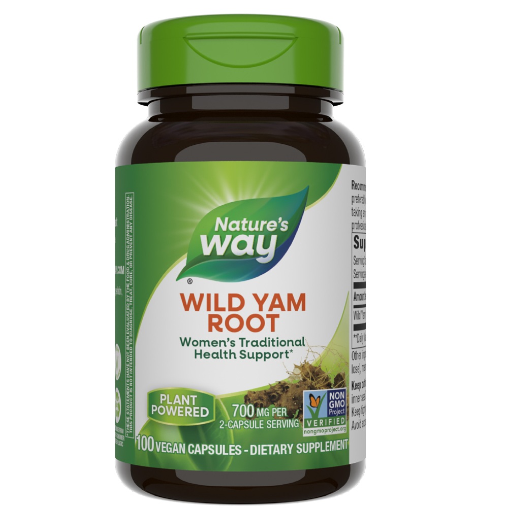 Wild Yam Root Natures Way, 100 capsule, Secom