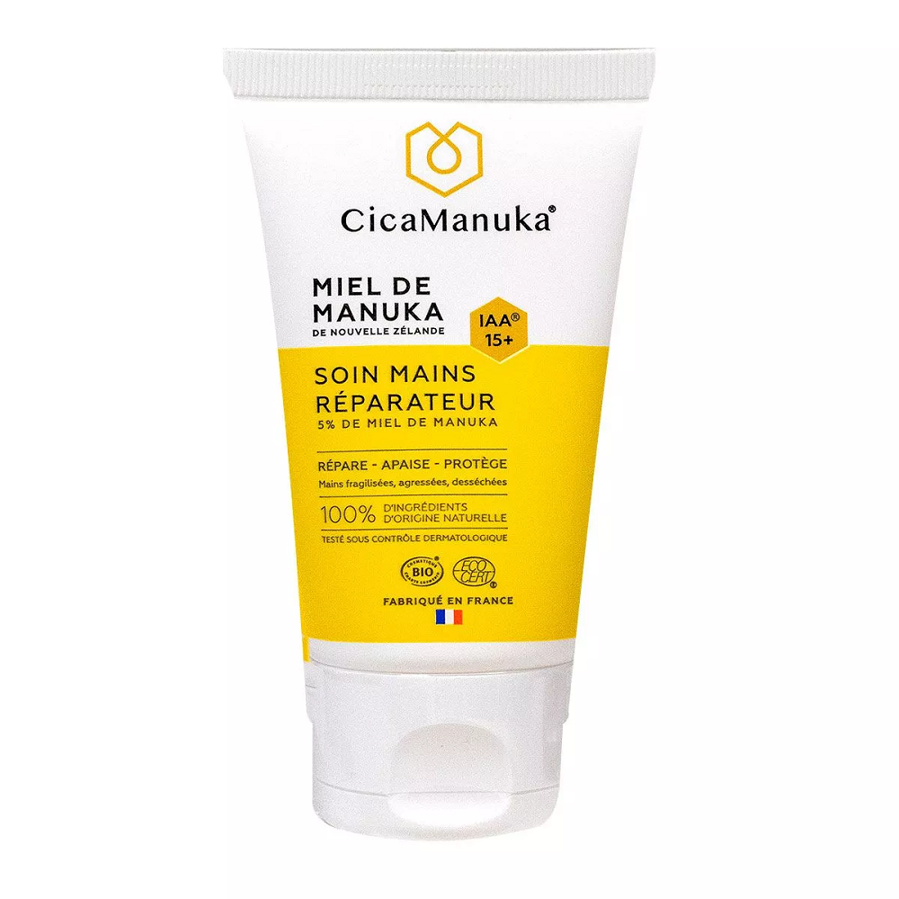 Crema reparatoare pentru maini cu 5% miere de Manuka IAA15+, ecologica, 50 ml, CicaManuka