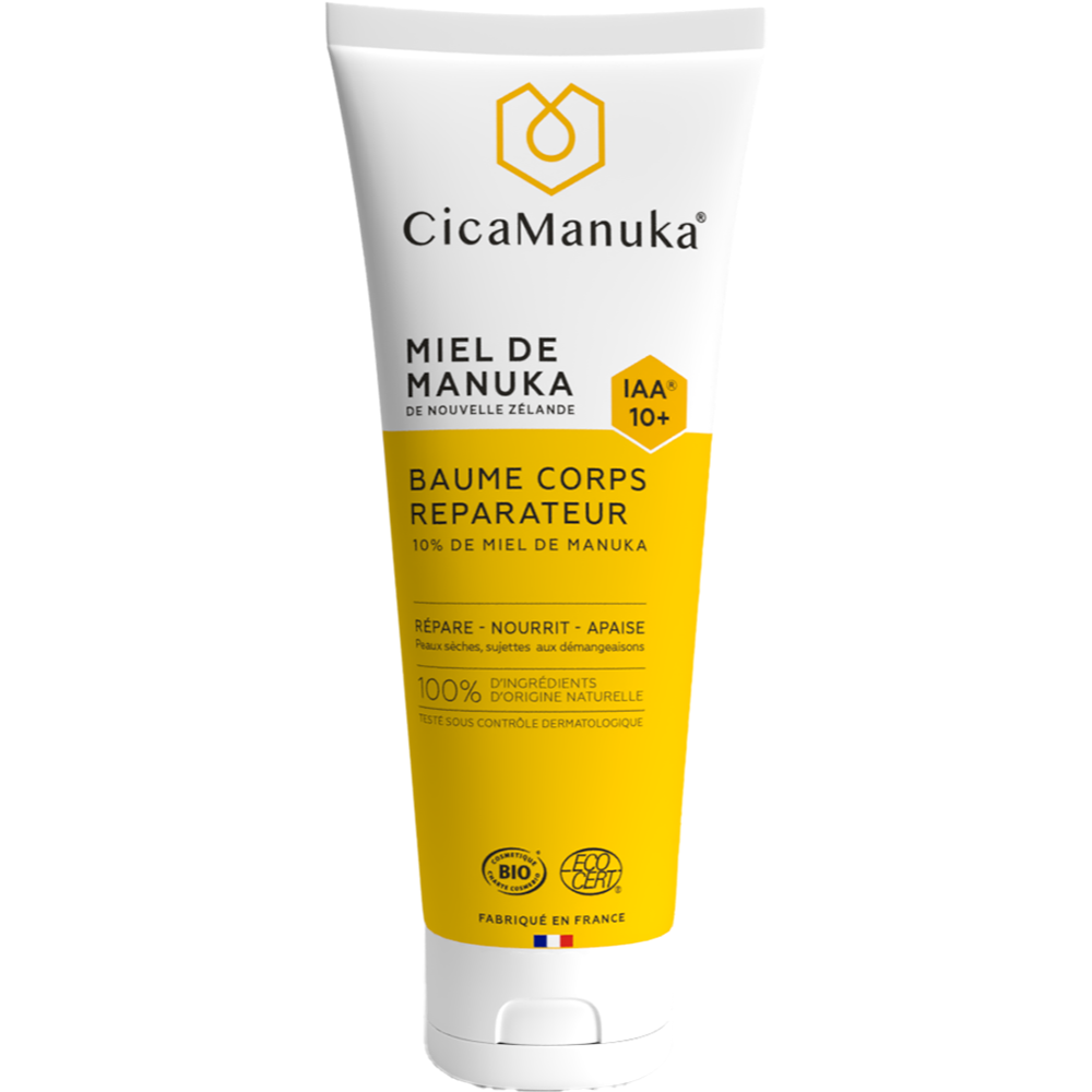 Balsam de corp reparator cu 10% miere de Manuka IAA10+, ecologica, 200 ml, CicaManuka