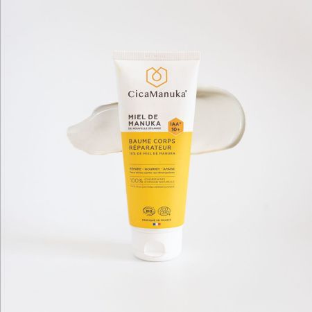 Balsam de corp reparator cu 10% miere de Manuka IAA10+, ecologica, 200 ml, CicaManuka 657185