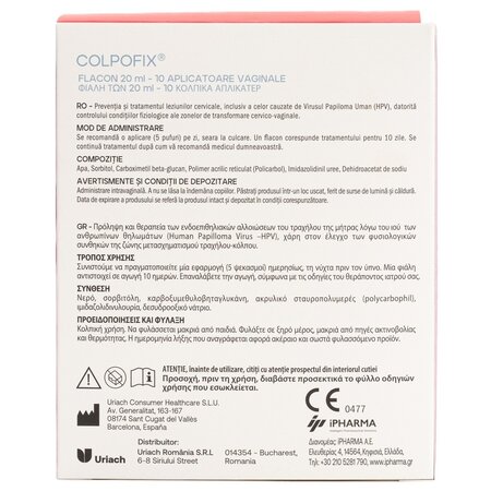 Gel vaginal spray Colpofix, 20 ml + 10 aplicatoare, Laborest Italia 721194