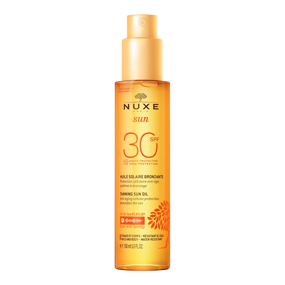 Ulei pentru bronzat cu protectie solara SPF30 Sun, 150 ml, Nuxe